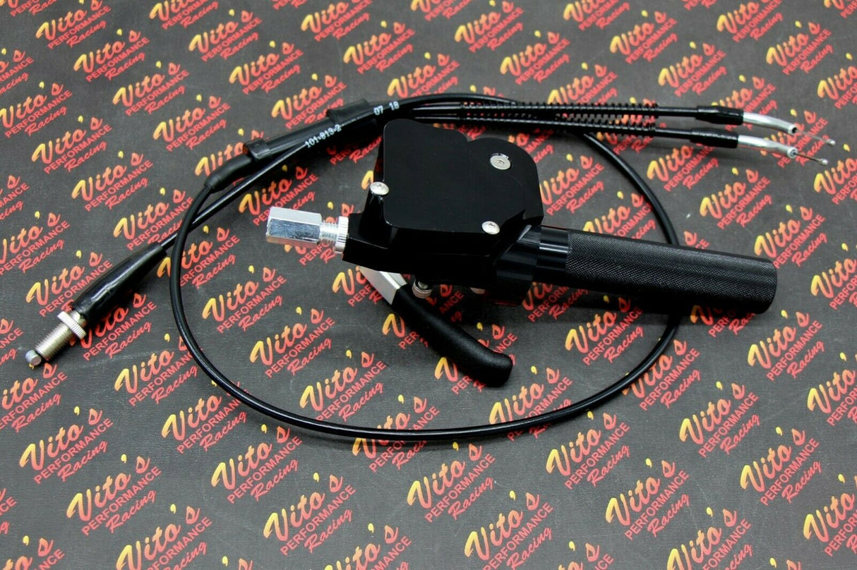 Dual Gasser Throttle thumb twist kit for Yamaha Banshee + Vito's cable + grips 3