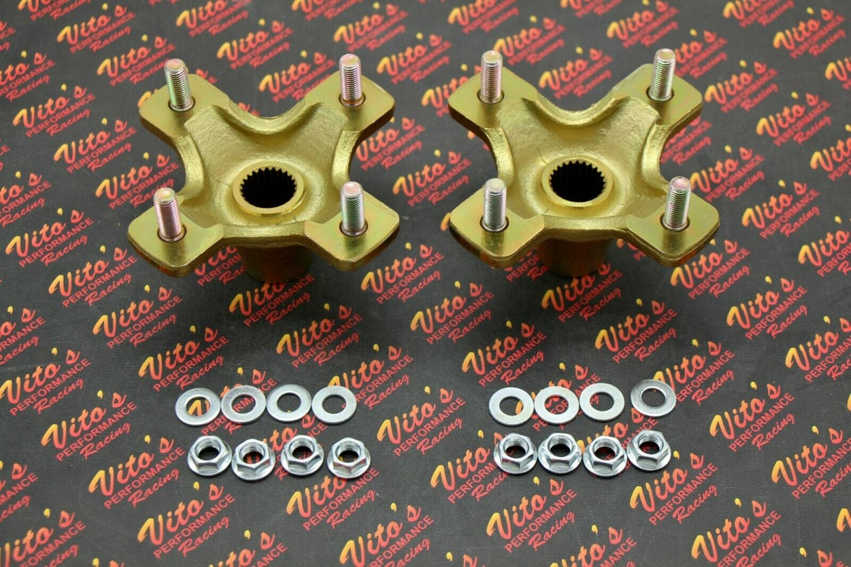 NEW 2 x REAR HUBS Honda 400EX 300EX TRX450R 4x110mm 1987-2020 + lugnuts 1