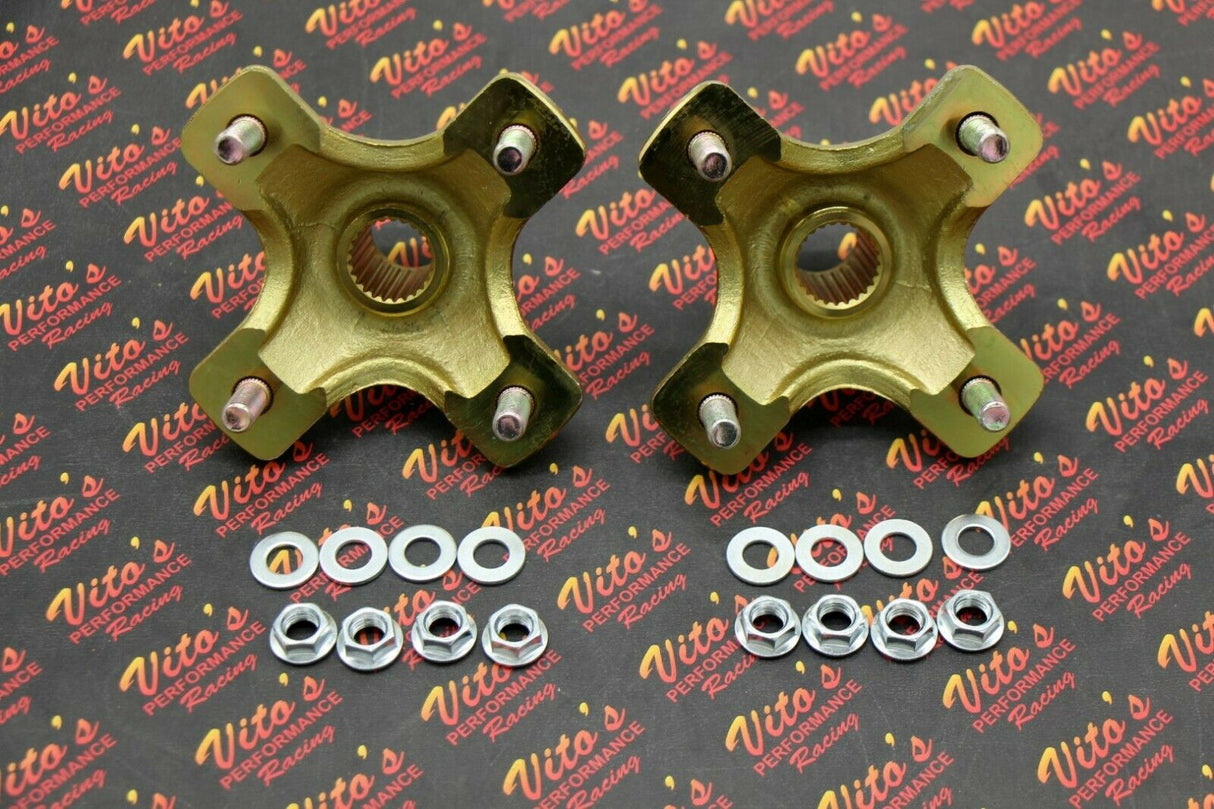 NEW 2 x REAR HUBS Honda 400EX 300EX TRX450R 4x110mm 1987-2020 + lugnuts 2