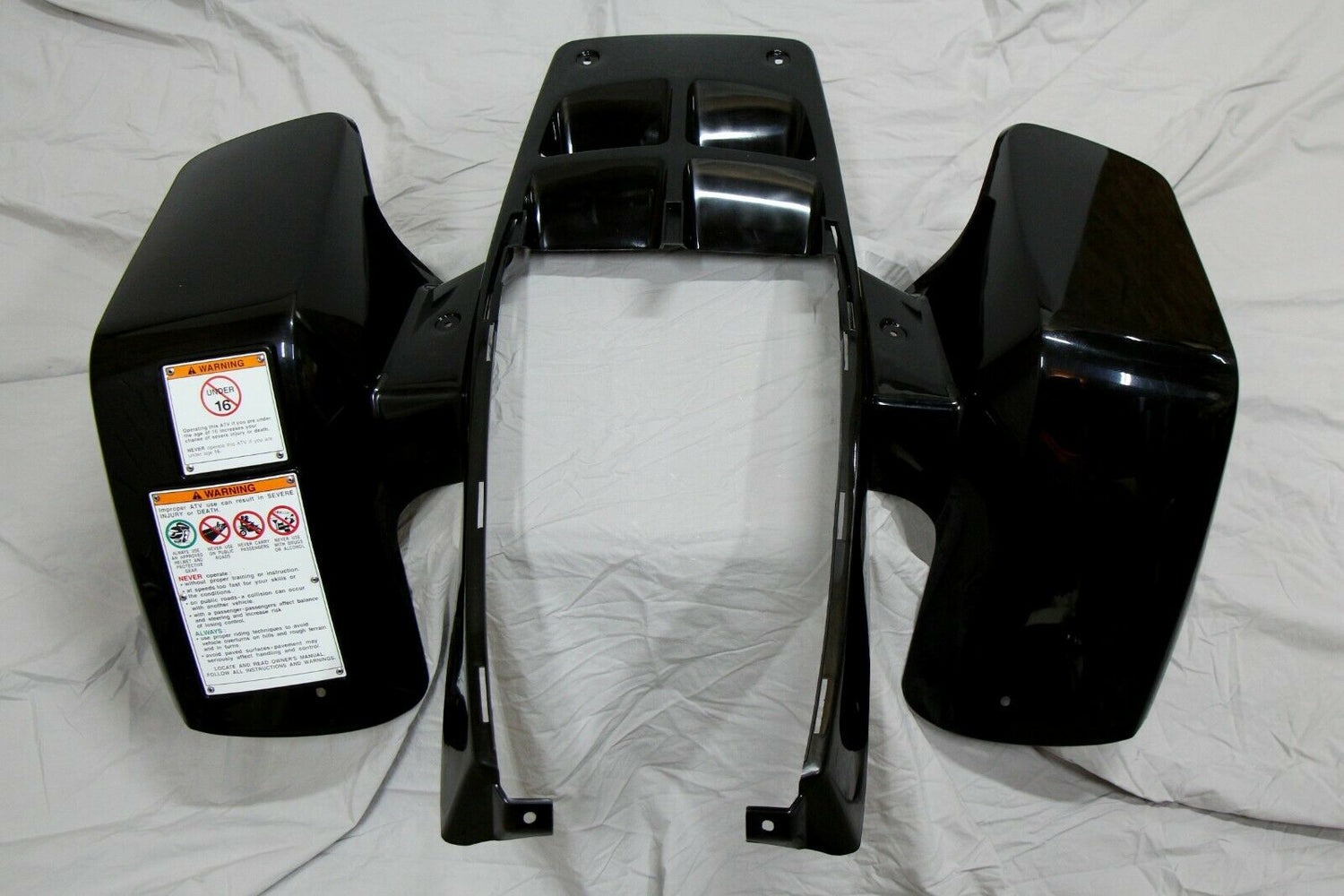 NEW Yamaha Banshee fenders front + rear plastic body 1987-2006 BLACK 12