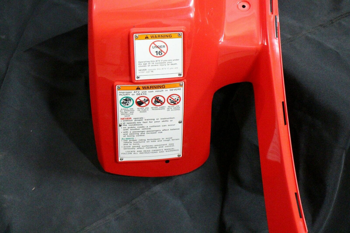 NEW front fenders Yamaha Banshee plastic body 1987-2006 RED front only 3