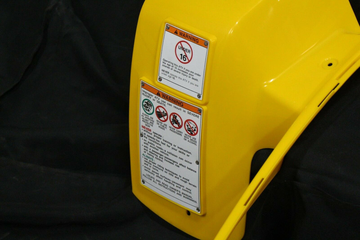 NEW front fenders Yamaha Banshee plastic body 1987-2006 YELLOW front only 3