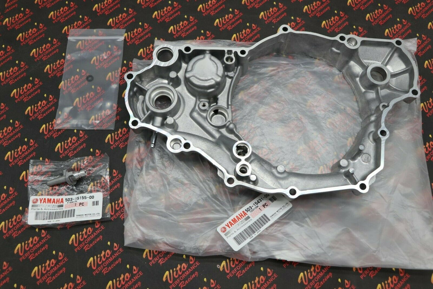NEW Yamaha 2008 YFZ450 clutch case inner side cover YFZ 450 2004-2009 + squirter 2
