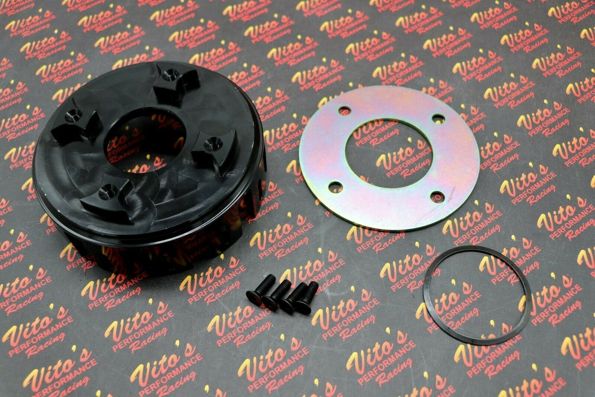 Vito's Performance BILLET CLUTCH BASKET Yamaha Banshee 1987-2006 + backer plate 2