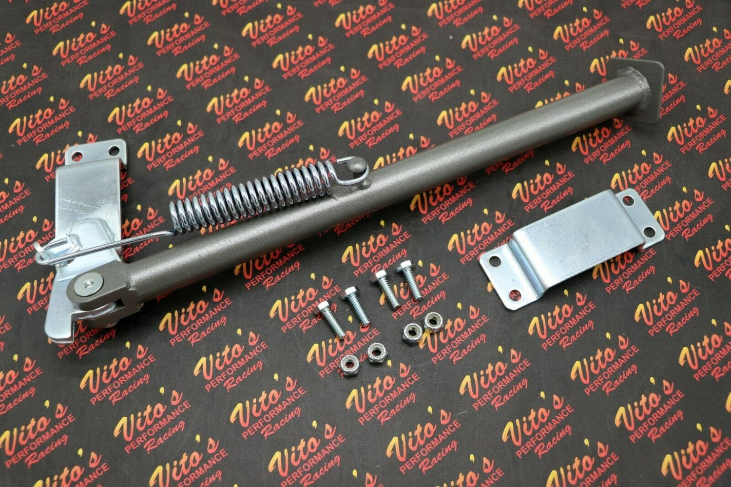 14" KICKSTAND Universal Motorcycle Clamp On Side Kick Stand Dirtbike HEAVY DUTY 1