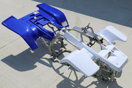 NEW Yamaha Banshee fenders 2010 BLUE front + WHITE rear plastic body 1987-2006 1