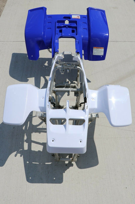 NEW Yamaha Banshee fenders 2010 BLUE front + WHITE rear plastic body 1987-2006 2