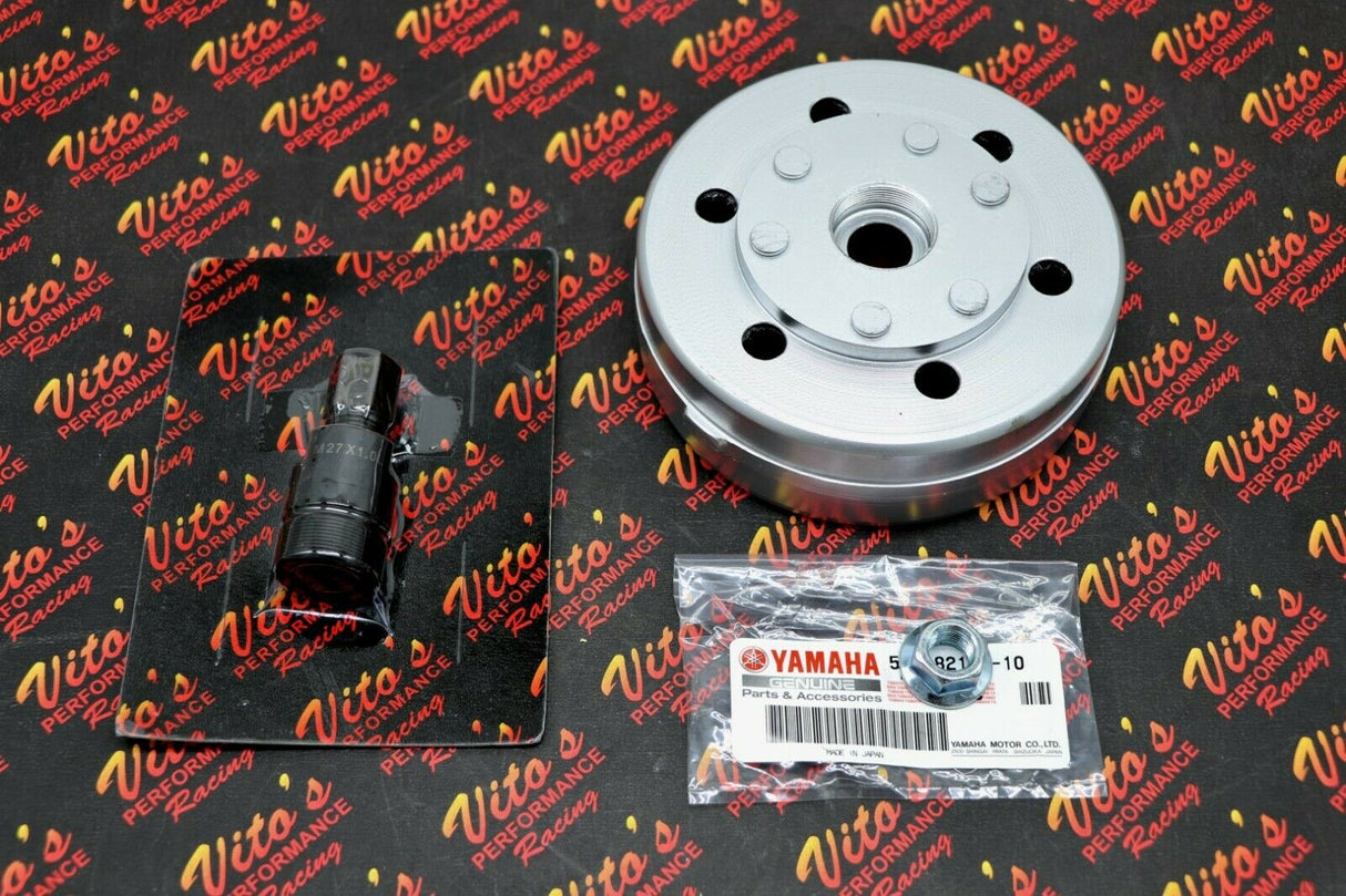 LIGHTENED FLYWHEEL Yamaha Banshee shaved rotor+ NEW OEM nut + VITO's puller 2