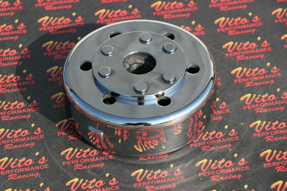 NEW Yamaha 350 Banshee complete flywheel rotor magneto; fits 1987-2006 POLISHED 1