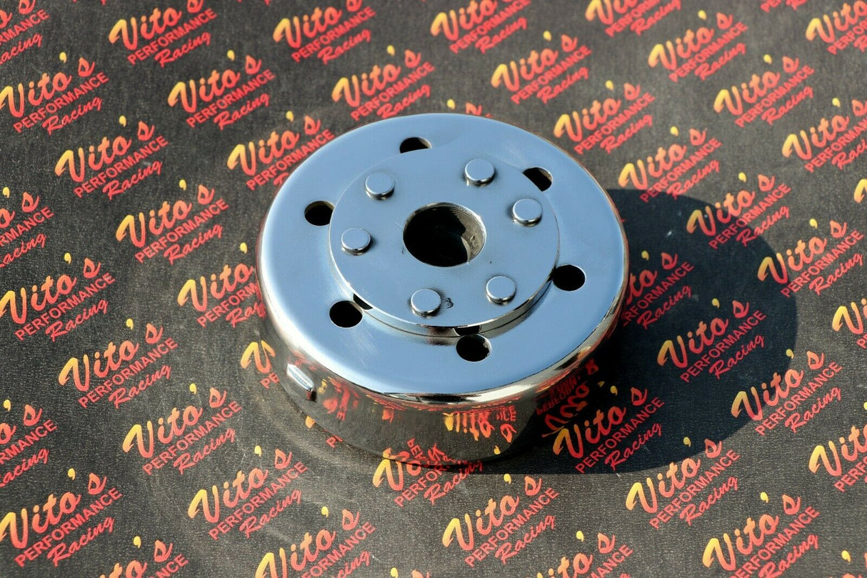 NEW Yamaha 350 Banshee complete flywheel rotor magneto; fits 1987-2006 POLISHED 2