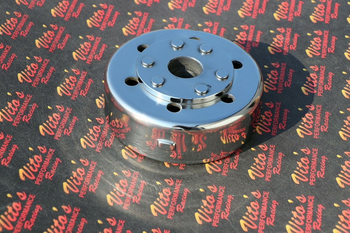 NEW Yamaha 350 Banshee complete flywheel rotor magneto; fits 1987-2006 POLISHED 3