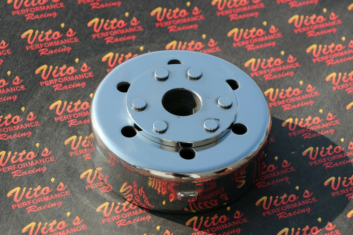 NEW Yamaha 350 Banshee complete flywheel rotor magneto; fits 1987-2006 POLISHED 5