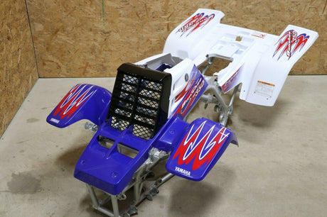 Yamaha Banshee fenders + gas tank plastic + grill + graphics RED WHITE BLUE 2010 1
