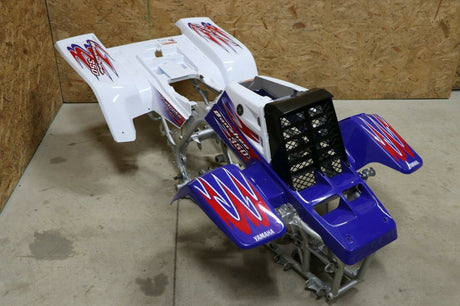 Yamaha Banshee fenders + gas tank plastic + grill + graphics RED WHITE BLUE 2010 2