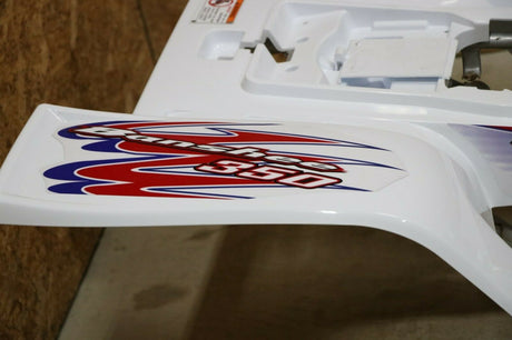 Yamaha Banshee fenders + gas tank plastic + grill + graphics RED WHITE BLUE 2010 6
