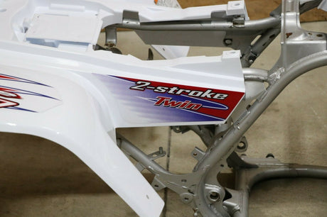 Yamaha Banshee fenders + gas tank plastic + grill + graphics RED WHITE BLUE 2010 7