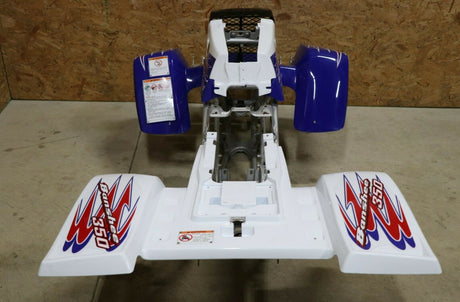 Yamaha Banshee fenders + gas tank plastic + grill + graphics RED WHITE BLUE 2010 9