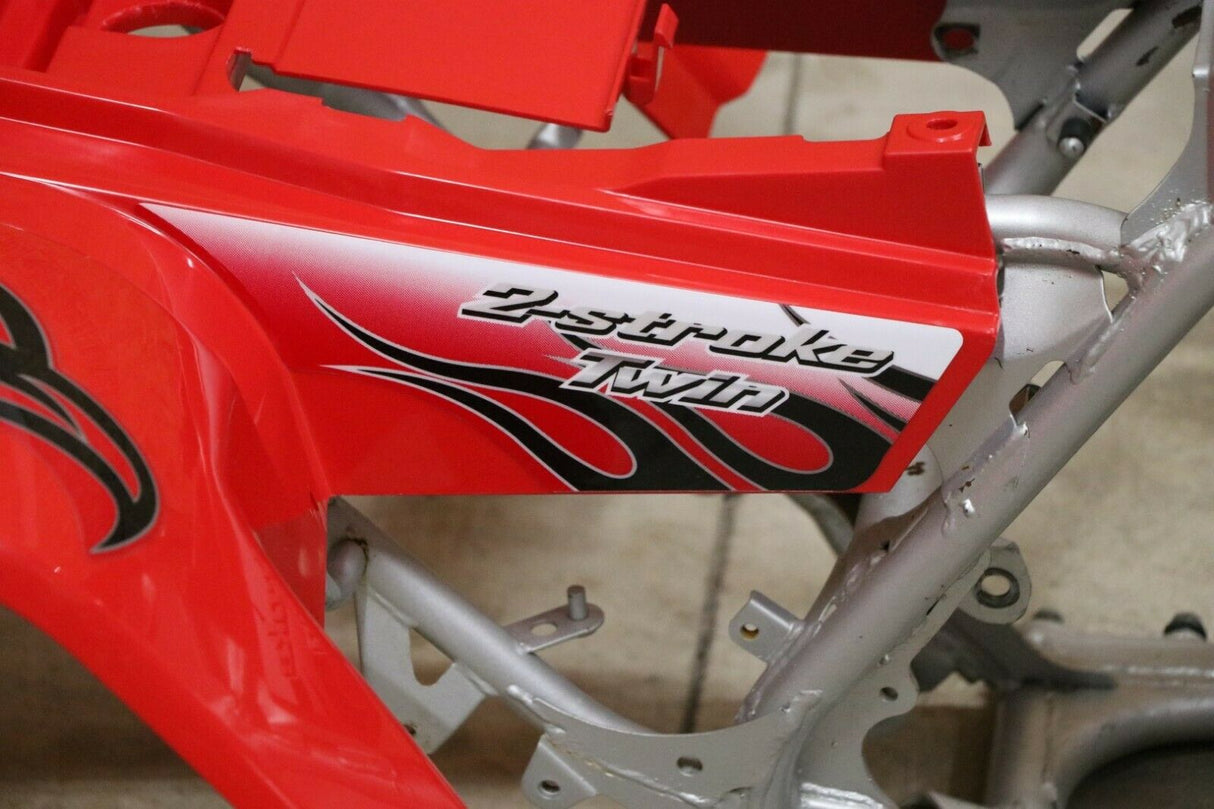 Yamaha Banshee fenders + gas tank plastic + grill + graphics WHITE  RED 2009 10