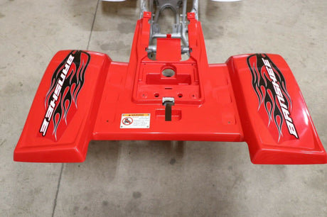 Yamaha Banshee fenders + gas tank plastic + grill + graphics WHITE  RED 2009 11