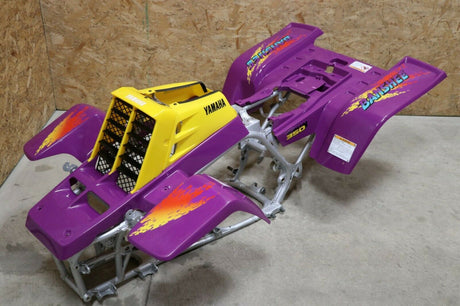 Yamaha Banshee fenders + gas tank plastic grill + graphics BRIGHT PURPLE 1995 1