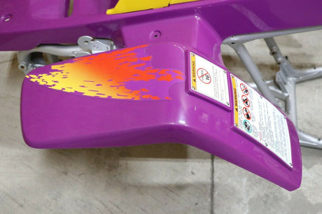 Yamaha Banshee fenders + gas tank plastic grill + graphics BRIGHT PURPLE 1995 7