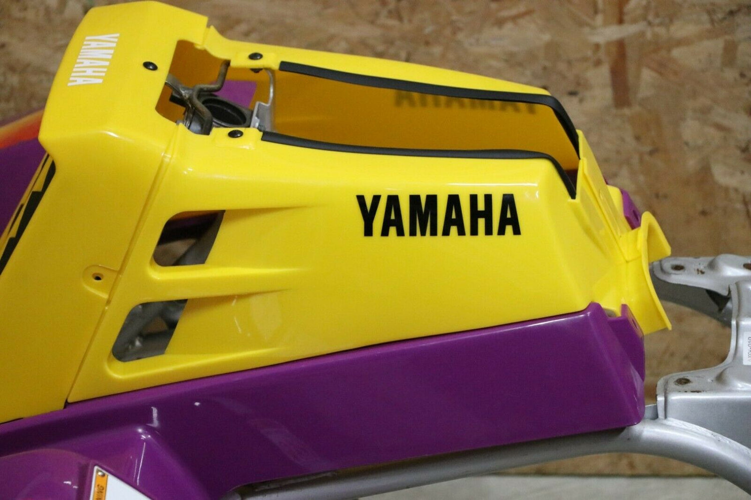 Yamaha Banshee fenders + gas tank plastic grill + graphics BRIGHT PURPLE 1995 8