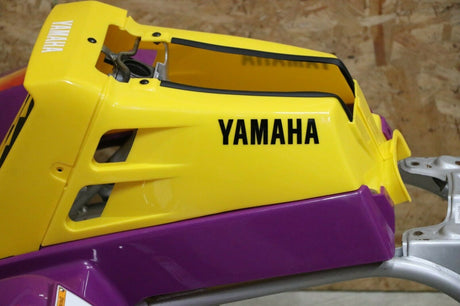 Yamaha Banshee fenders + gas tank plastic grill + graphics BRIGHT PURPLE 1995 8
