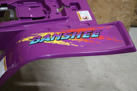 Yamaha Banshee fenders + gas tank plastic grill + graphics BRIGHT PURPLE 1995 11