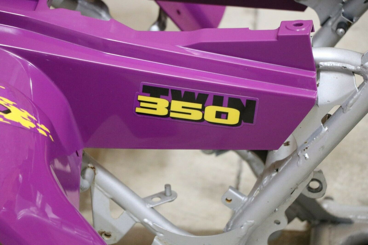 Yamaha Banshee fenders + gas tank plastic grill + graphics BRIGHT PURPLE 1995 12