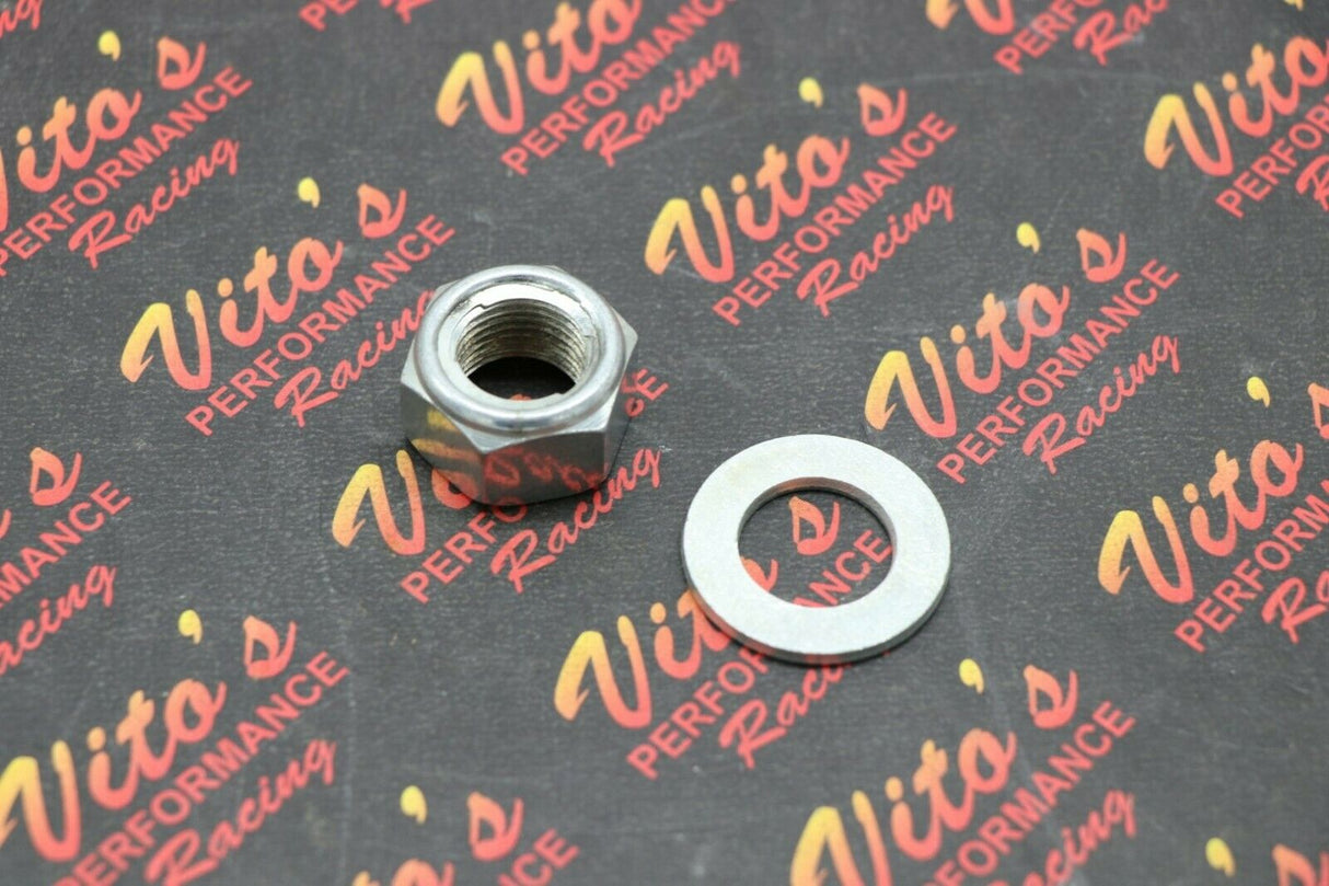 Swingarm nut + washer Yamaha Banshee Raptor 660 700 Warrior YFZ450 YZ125 YZ250 1