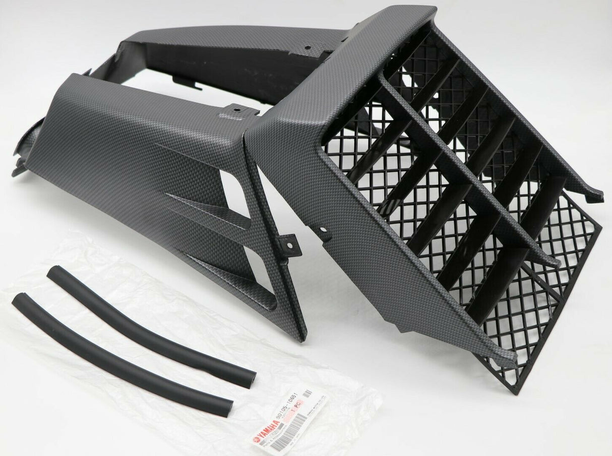 Yamaha Banshee grill gas tank plastic radiator cover CARBON FIBER SE SP Matte 1