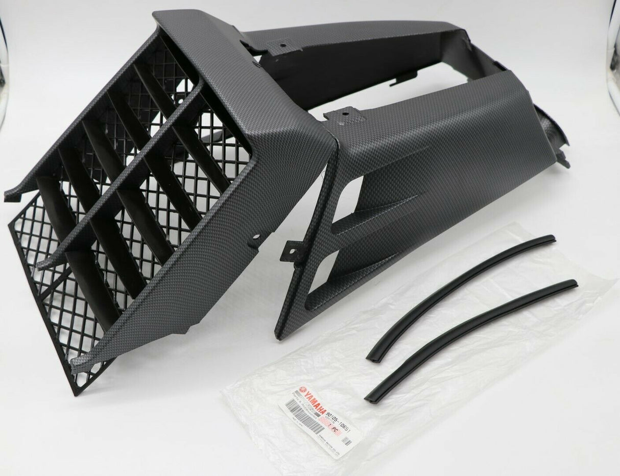 Yamaha Banshee grill gas tank plastic radiator cover CARBON FIBER SE SP Matte 2