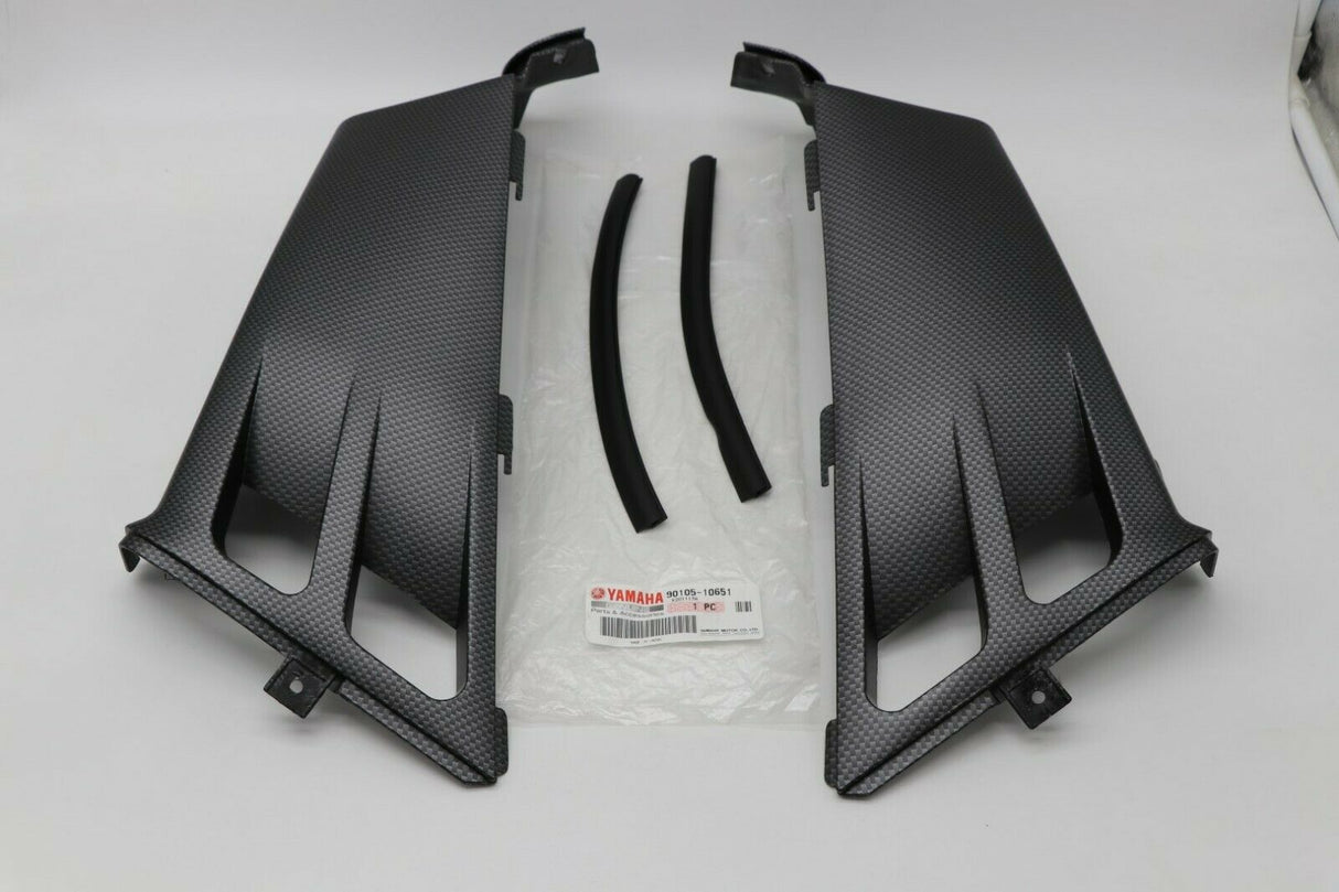 Yamaha Banshee grill gas tank plastic radiator cover CARBON FIBER SE SP Matte 9