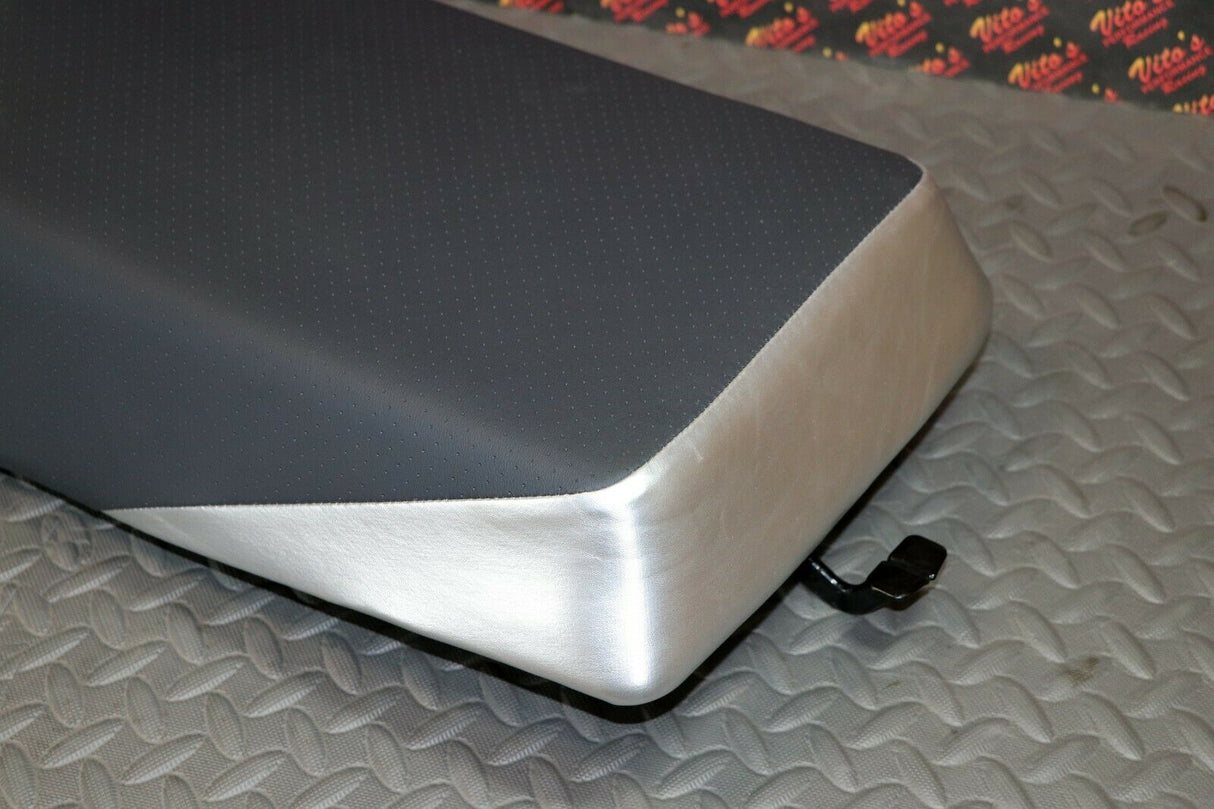 NEW Complete seat 1987-2006 Yamaha Banshee cover latch foam BLACK DIMPLE SILVER 5