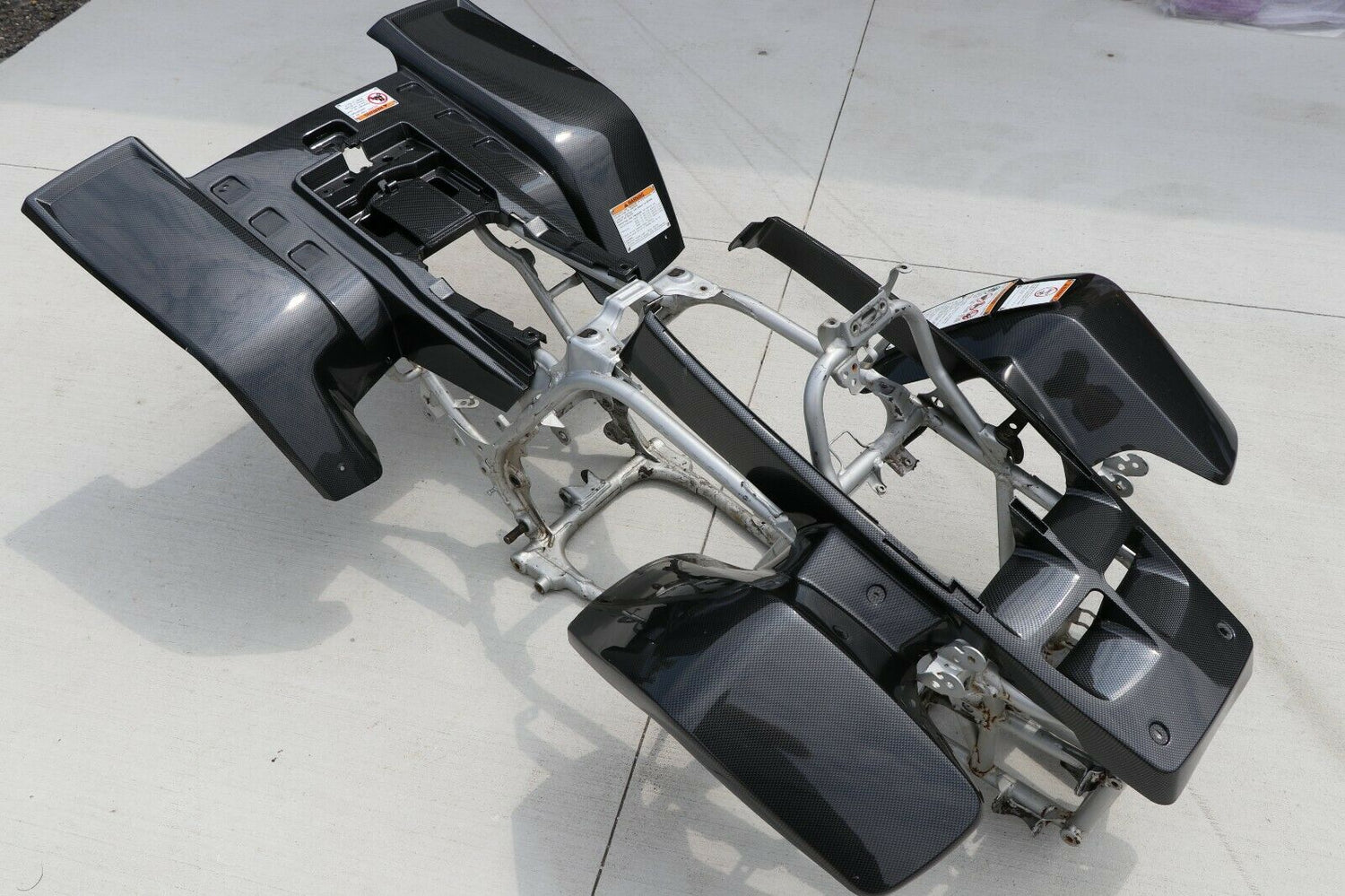 NEW Yamaha Banshee fenders front rear plastic body 1987-2006 CARBON FIBER GLOSS 2