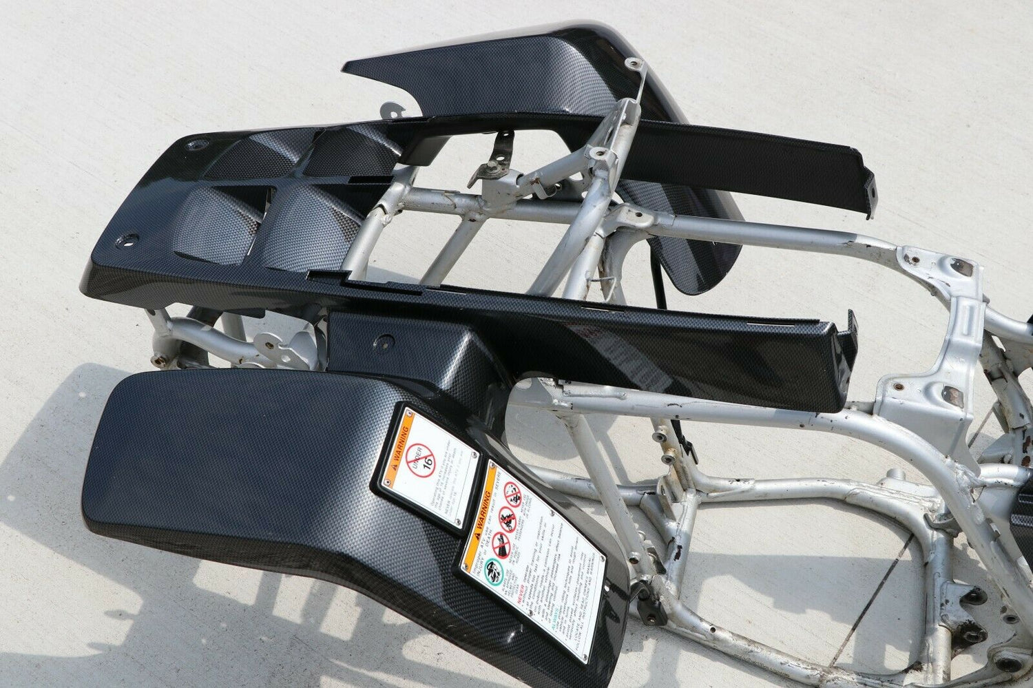 NEW Yamaha Banshee fenders front rear plastic body 1987-2006 CARBON FIBER GLOSS 12