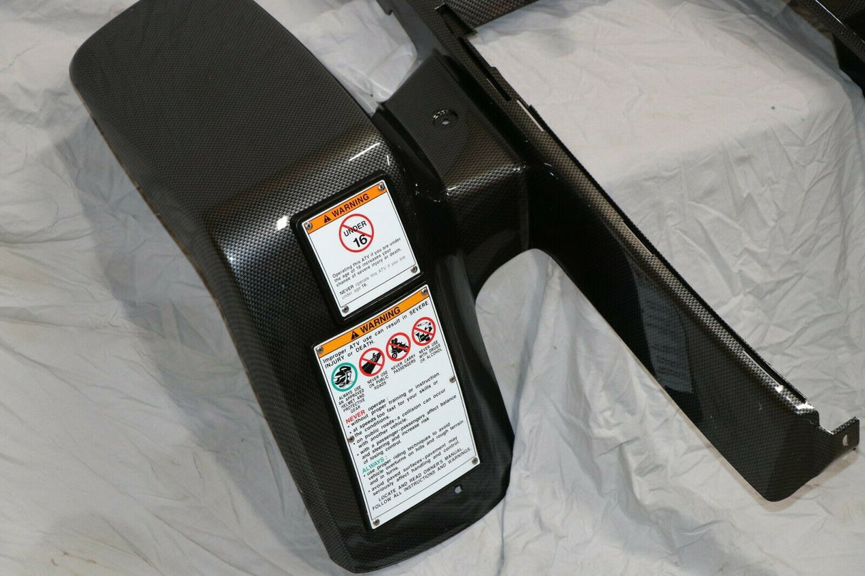 NEW front fenders Yamaha Banshee plastic body 1987-2006 CARBON FIBER GLOSS front 11