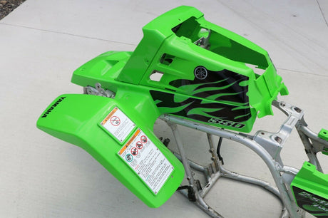 Yamaha Banshee fenders + gas tank plastic + grill + graphics GREEN 5