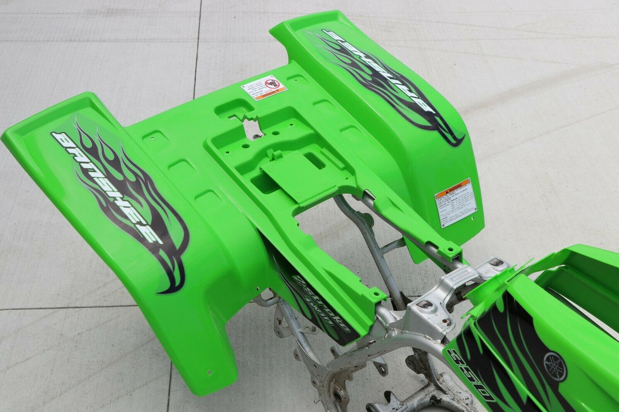 Yamaha Banshee fenders + gas tank plastic + grill + graphics GREEN 8