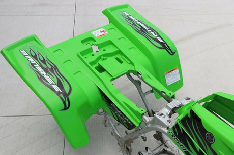 Yamaha Banshee fenders + gas tank plastic + grill + graphics GREEN 8