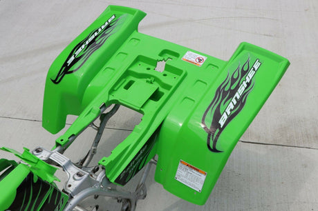 Yamaha Banshee fenders + gas tank plastic + grill + graphics GREEN 9
