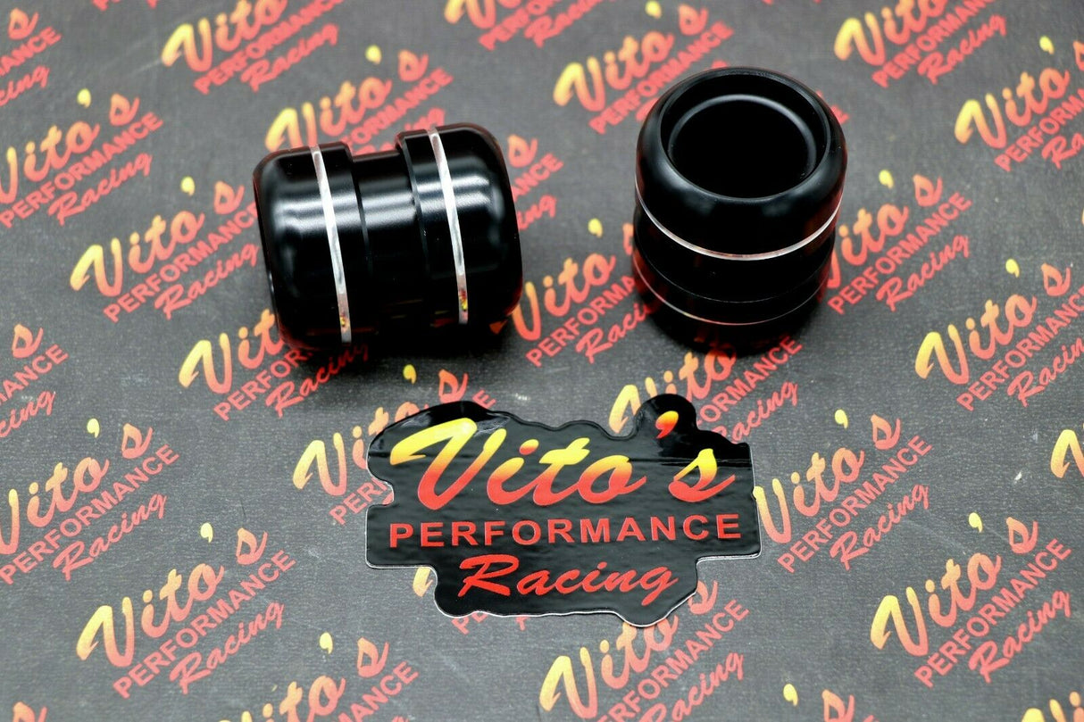 2 x BLACK exhaust pipe clamps muffler high temp o-ring connectors Yamaha Banshee 2