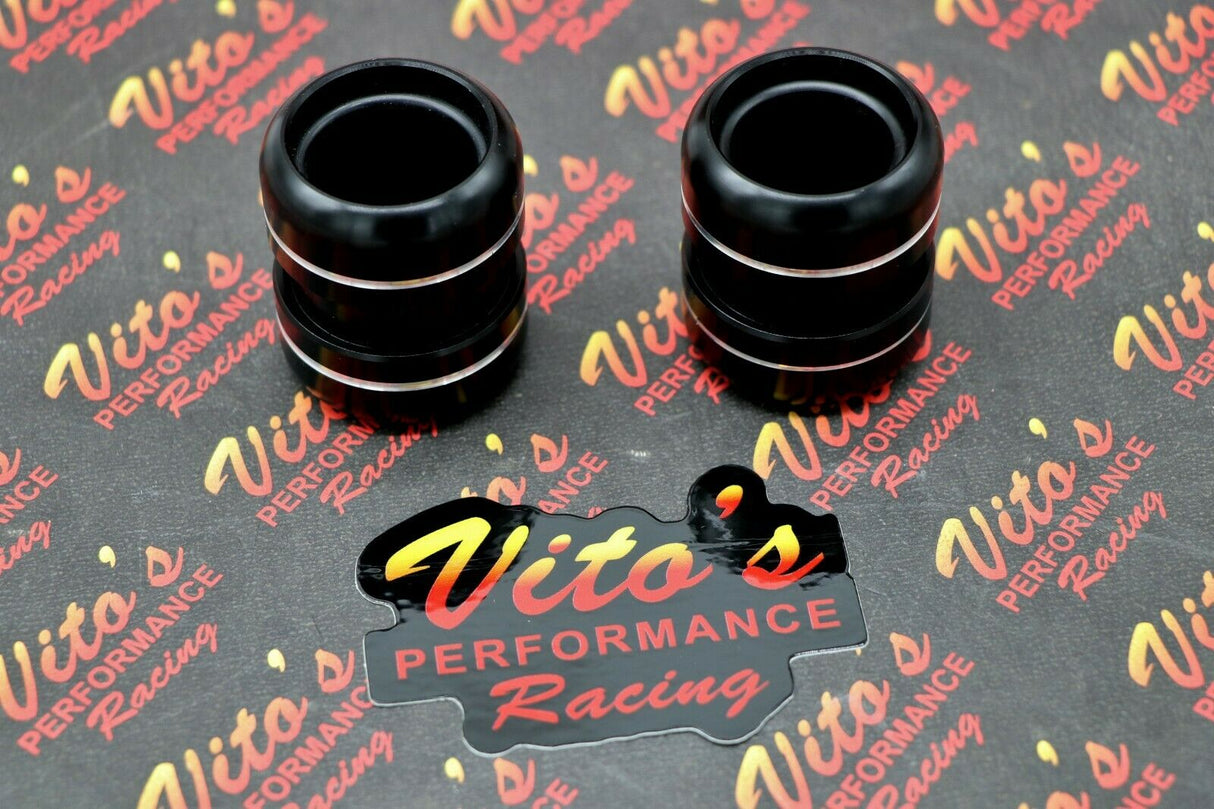 2 x BLACK exhaust pipe clamps muffler high temp o-ring connectors Yamaha Banshee 3