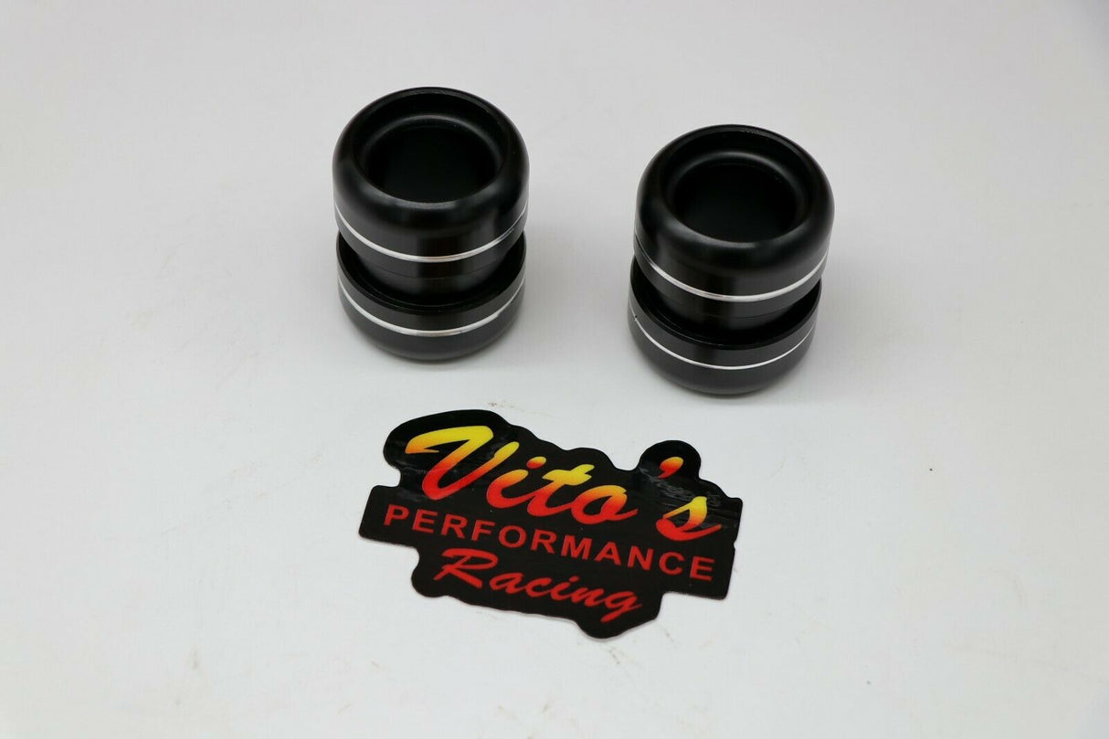 2 x BLACK exhaust pipe clamps muffler high temp o-ring connectors Yamaha Banshee 4