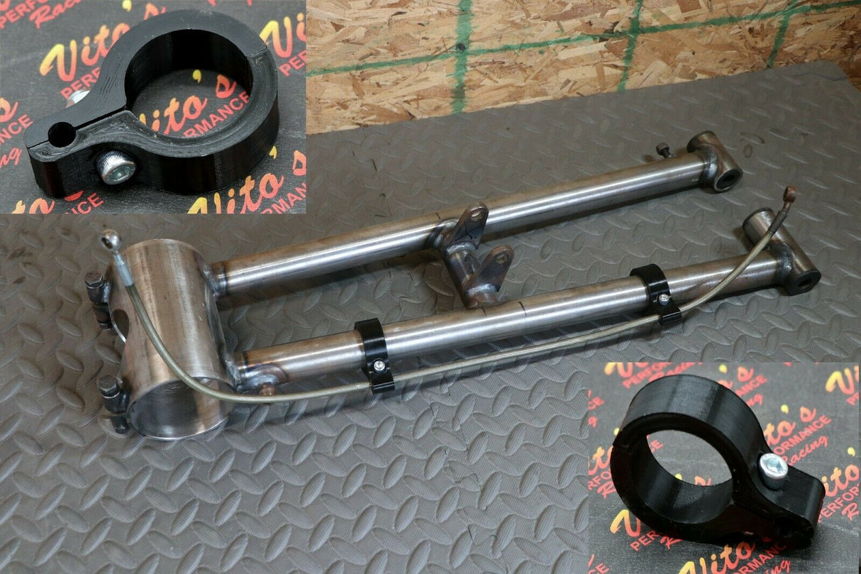 1 x TYSON RACING swingarm brake line CLAMPS for stainless steel lines ALL MODELS 1