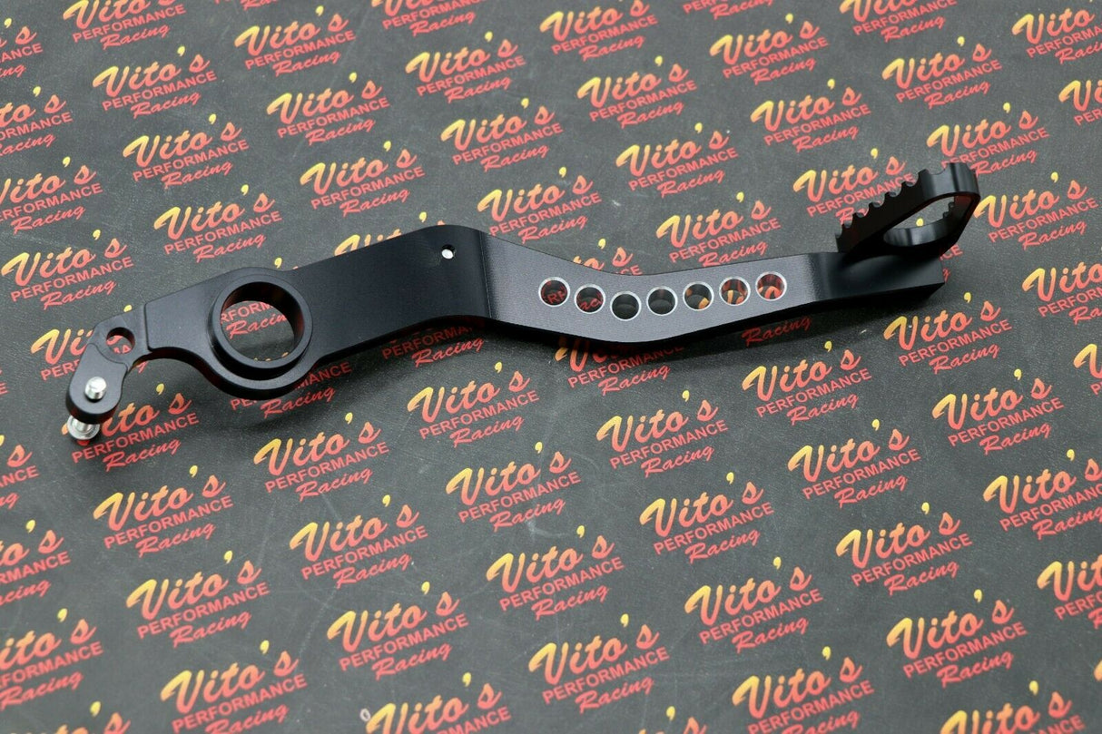 NEW Raptor 700 700r BILLET KIT Anodized black aluminum shifter + brake lever kit 8