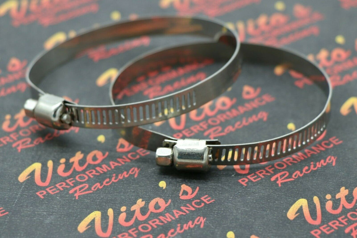 2 x CLAMP for K+N air filter 35mm carb pod Yamaha Banshee hose 2.0" - 2.75" 1