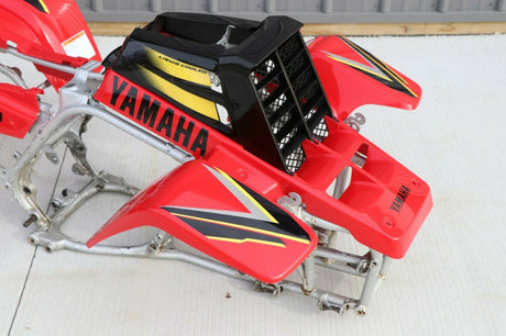 Yamaha Banshee fenders + gas tank plastic + grill + graphics BLACK  RED 1999 7