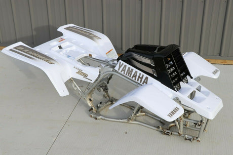 Yamaha Banshee fenders + gas tank plastic + grill + graphics WHITE  BLACK 2001 2