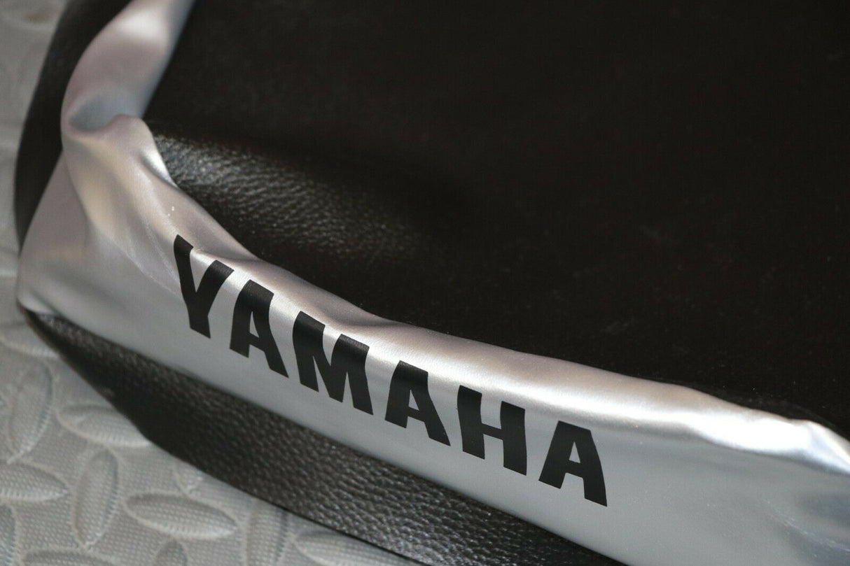 NEW SEAT COVER ONLY Yamaha Banshee cover BLACK TEXTURE + SILVER + LETTERS 4